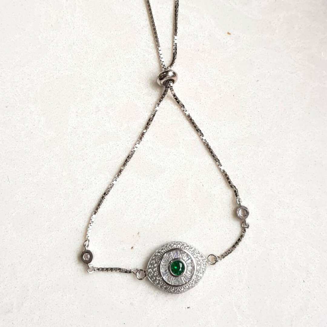 Evil Eye Pull Chain Bracelet