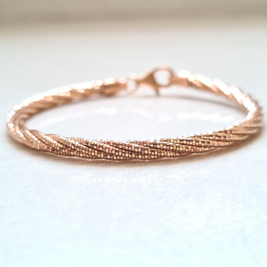 Coil Bracelet (Rose Gold Finish)