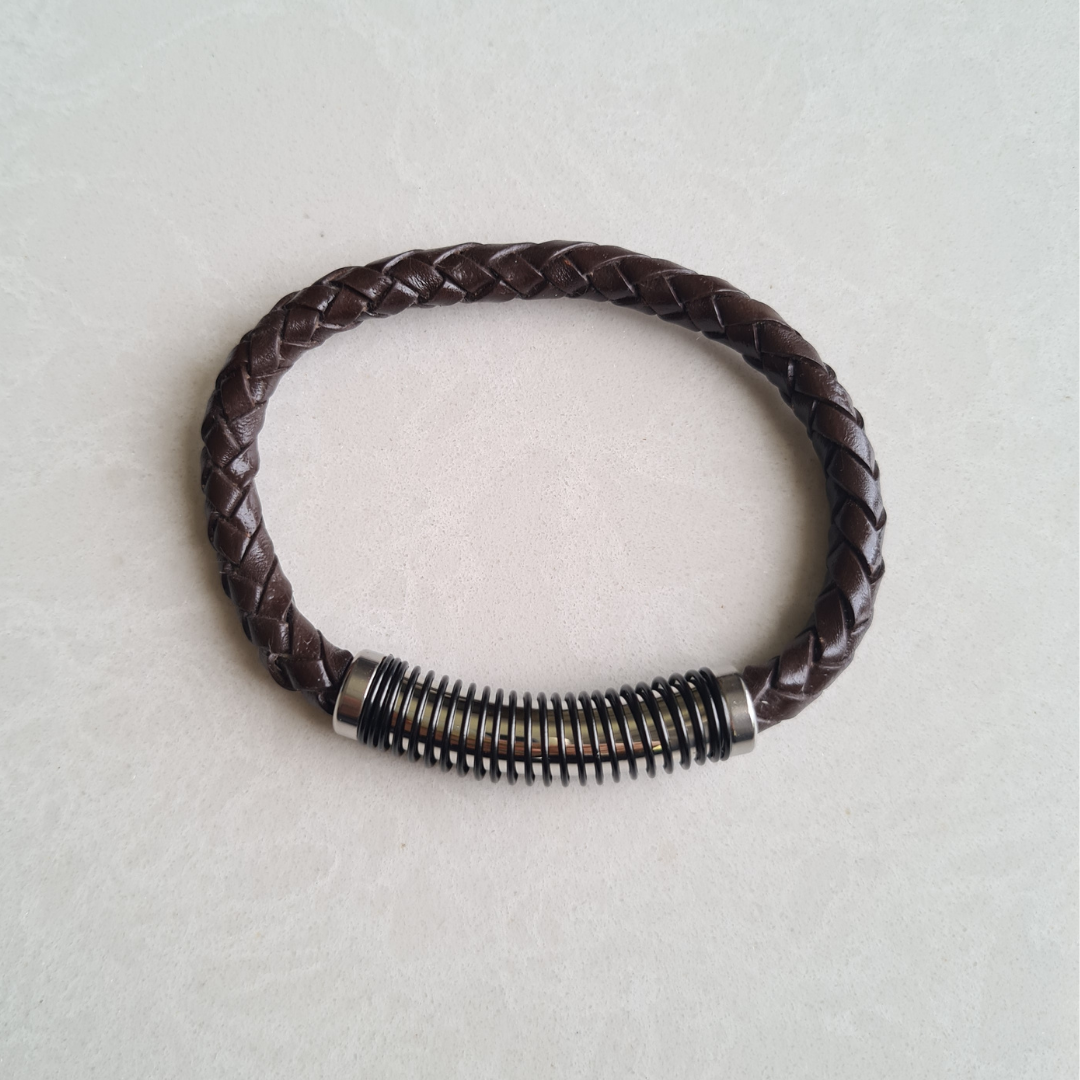 Brown & Sliver Band