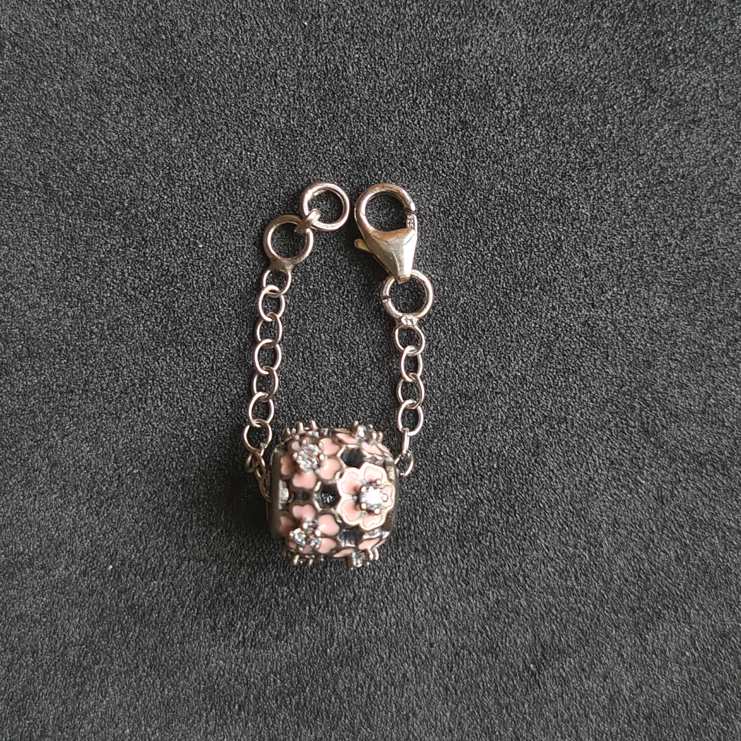 Pink Stones Watch Charm