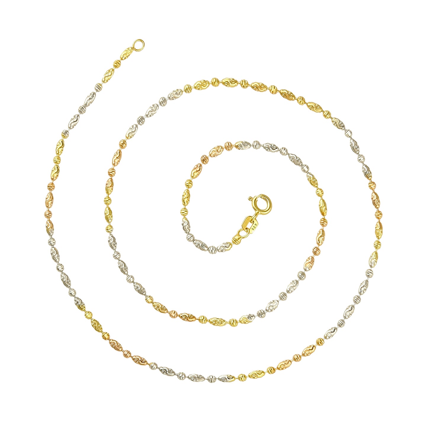 Scalloped Barrel and Ball (S) Chain
