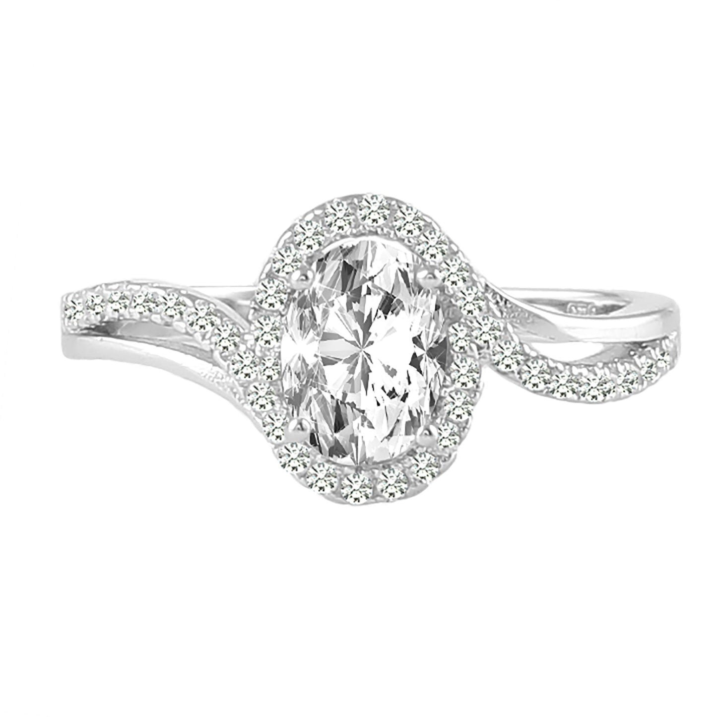 The Oval Silver Wave Ring