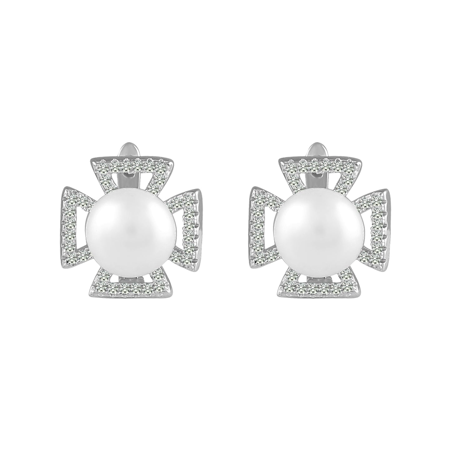 Pearl-it with a bow Earrings