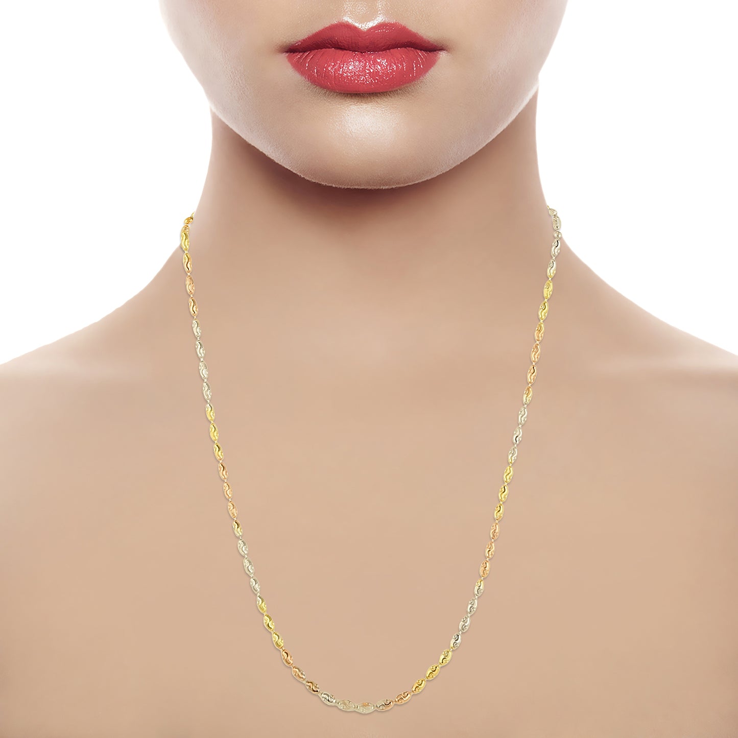 Twisty Scalloped Barrels Chain