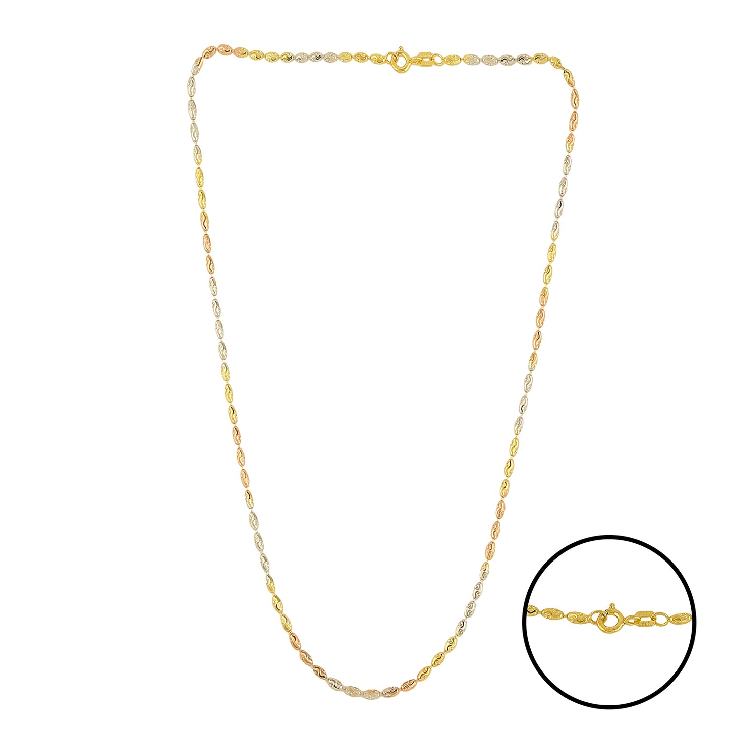 Twisty Scalloped Barrels Chain