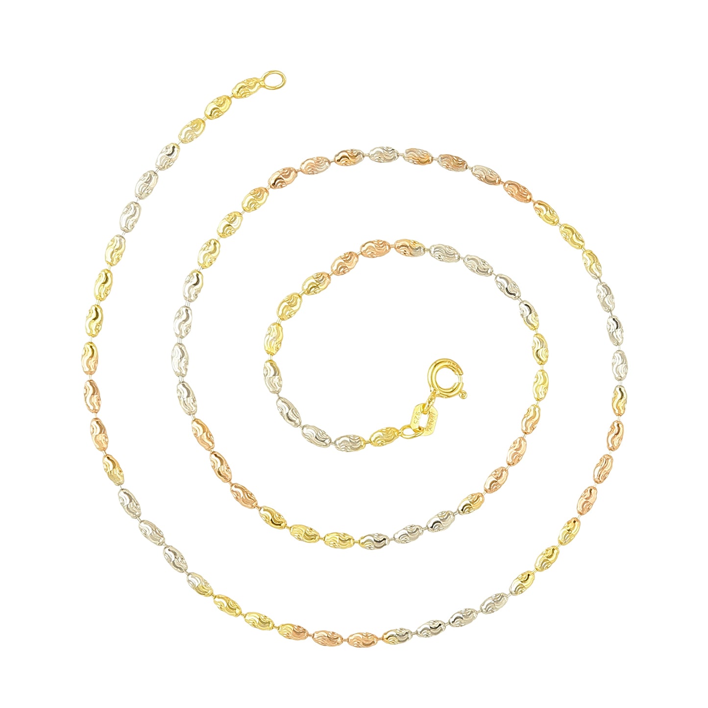 Twisty Scalloped Barrels Chain