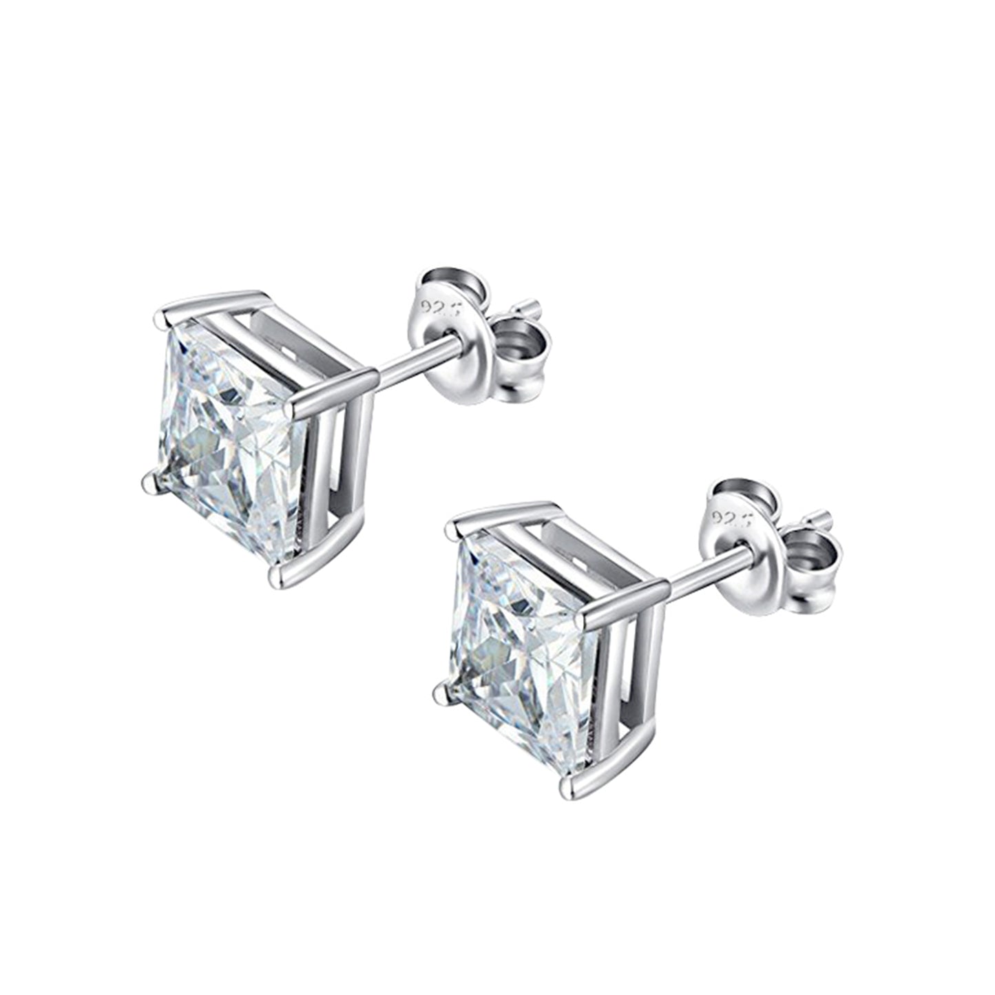 Princess with kaleidoscopic eyes Stud Earrings (White)
