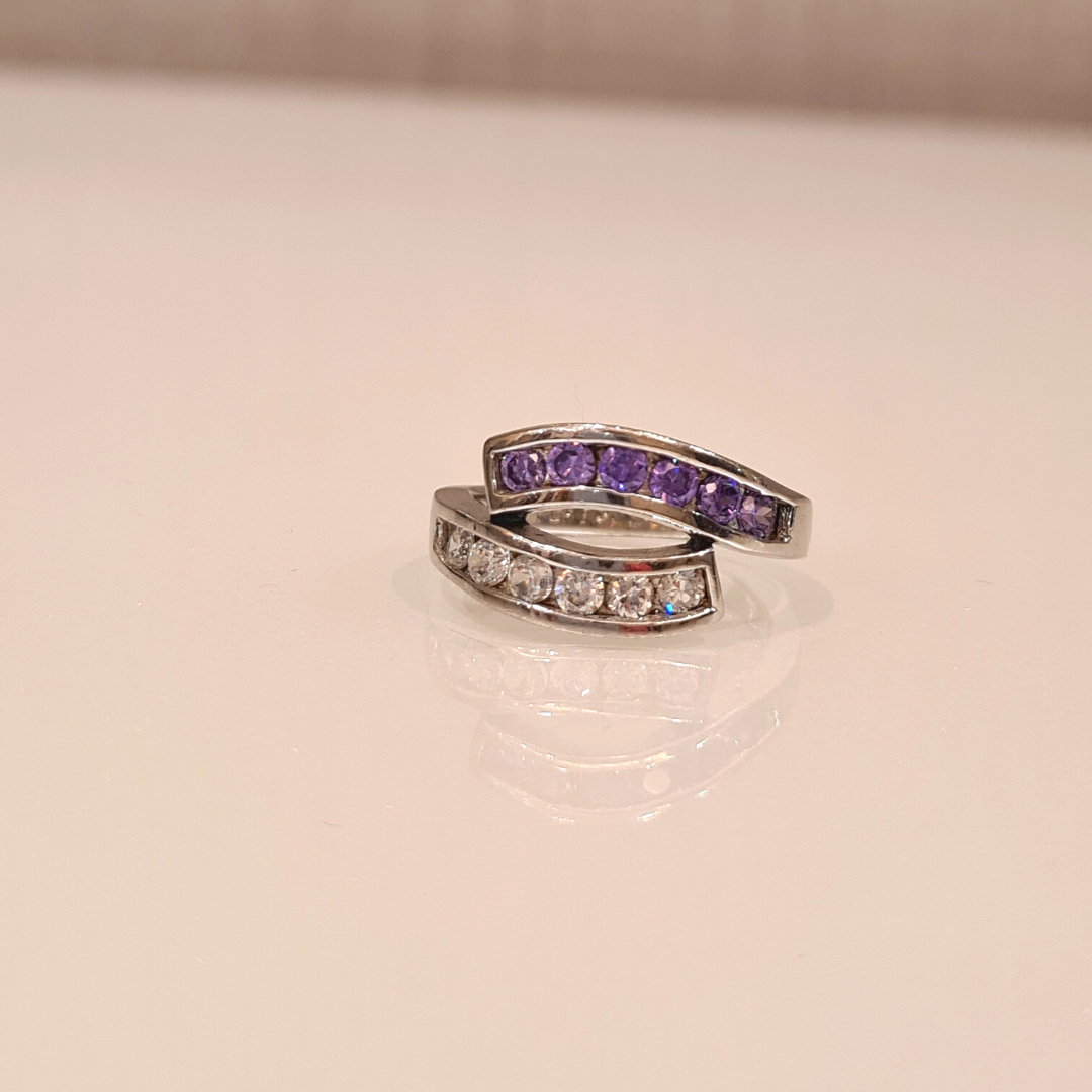 Purple Stones Ring