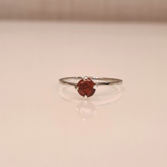 Maroon Stone Ring