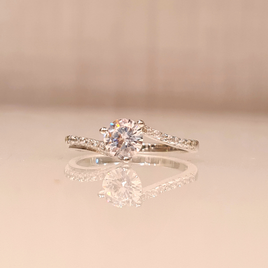 The Round Silver Wave Ring