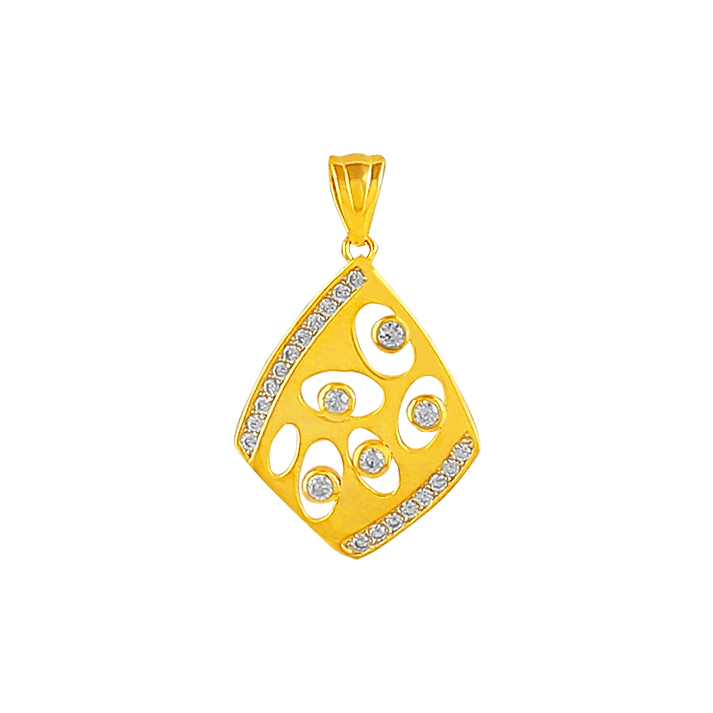 Studded Kite Pendant Earrings Set