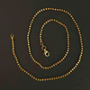 Twisty Gold Balls-on-a-loop chain