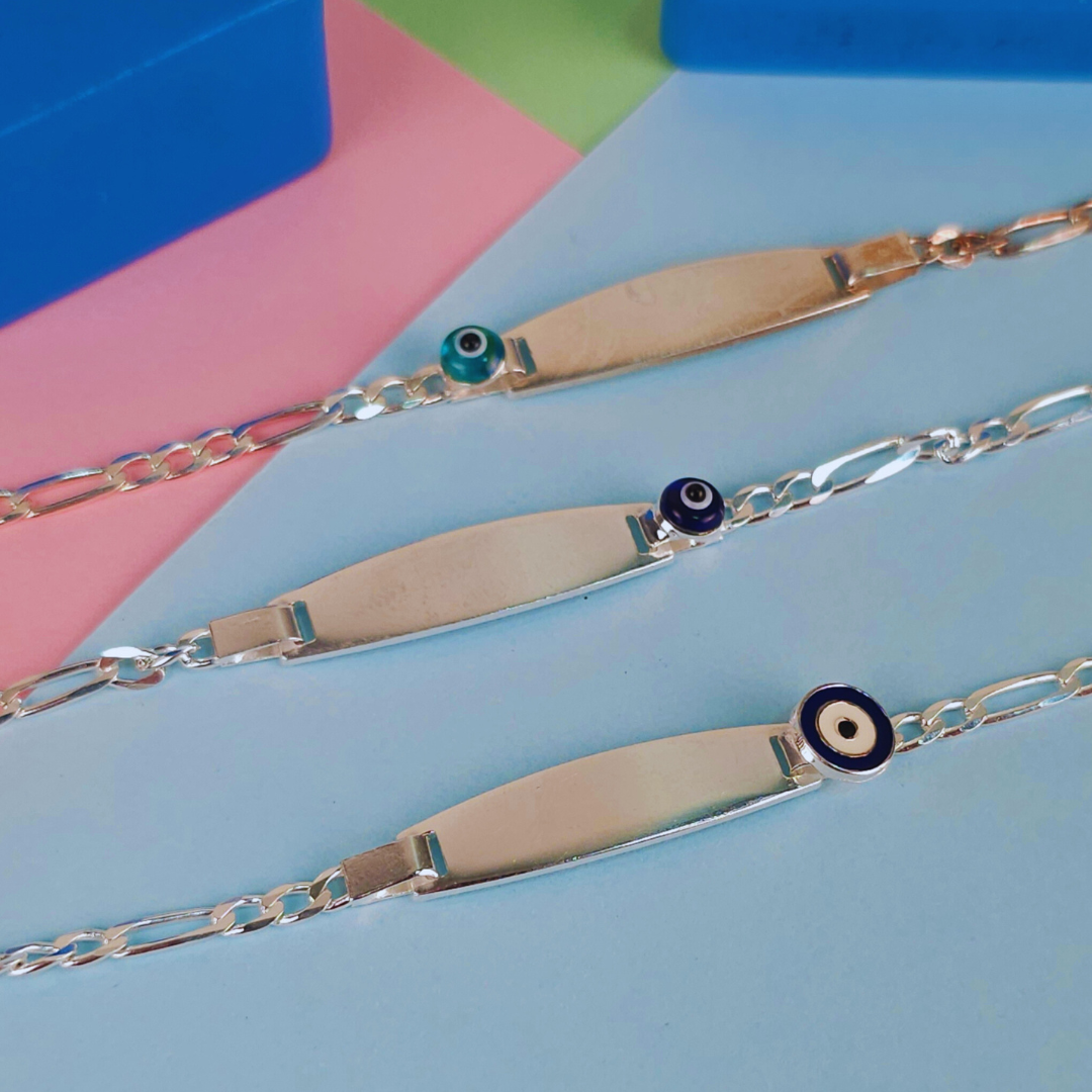 Personalised Name Evil Eye Bracelet (Kids)