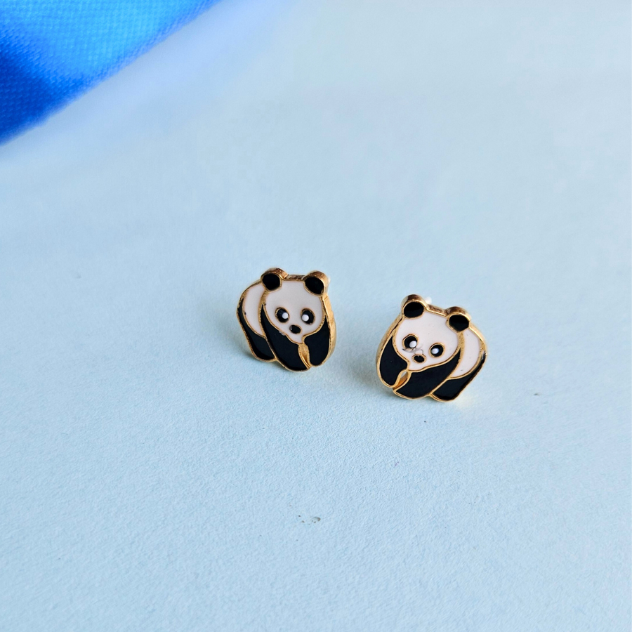 Panda Earrings