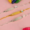 Personalised  Unicorn Pink Name Bracelet (Kids)