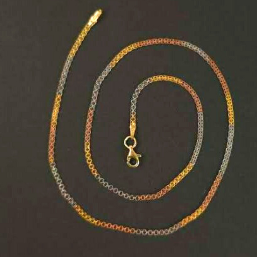Tricoloured Sleek Link Chain