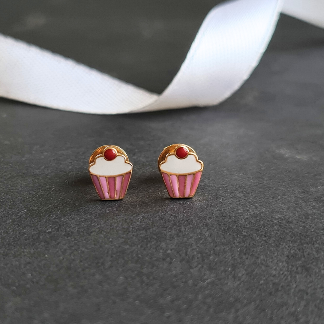 Cup Cake Earrings