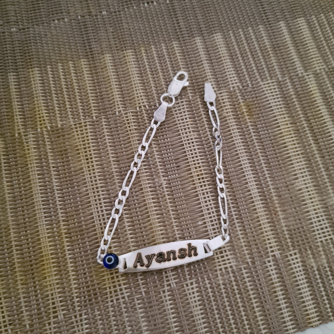 Personalised Name Evil Eye Bracelet (Kids)