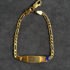 Personalised Evil Eye Name Bracelet (Kids) (Gold Polish)