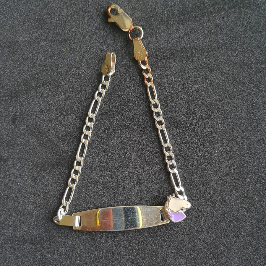 Personalised  Unicorn Purple Name Bracelet (Kids)