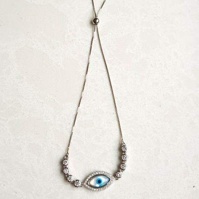 Evil Eye Pull Chain Bracelet