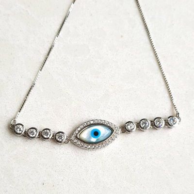 Evil Eye Pull Chain Bracelet