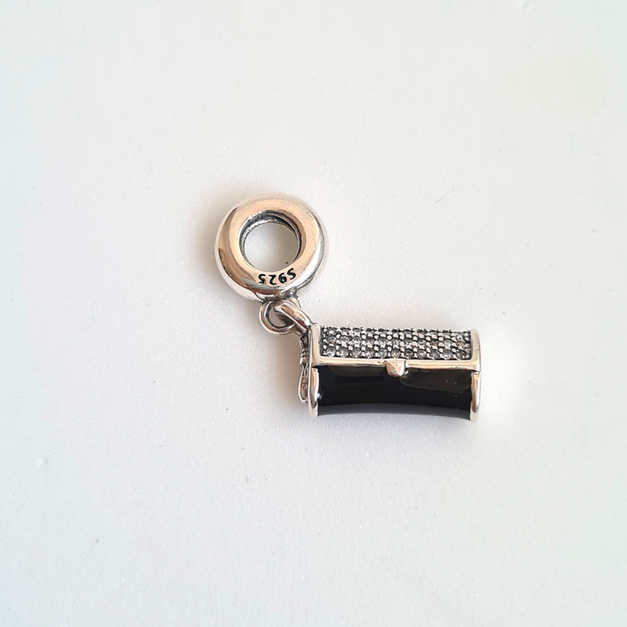 Retired Pandora Sterling Silver and 14k Gold Purse Charm | eBay