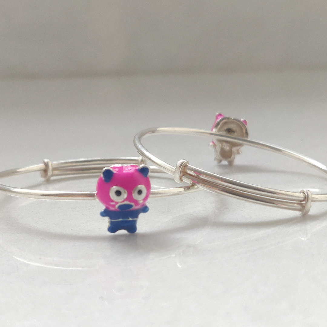 EL REGALO Girls Set Of 2 Red  Blue Angry Birds  Doraemon Charm Brace  El  Regalo