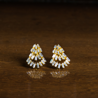 Pyramid Stud Earrings