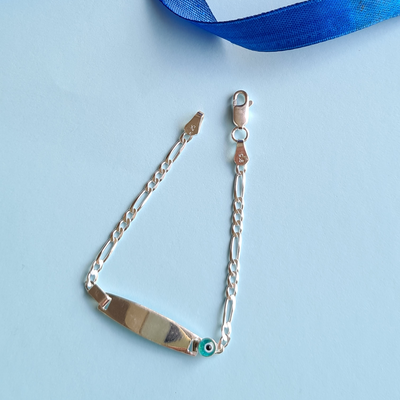 Personalised Name Evil Eye Bracelet (Kids)
