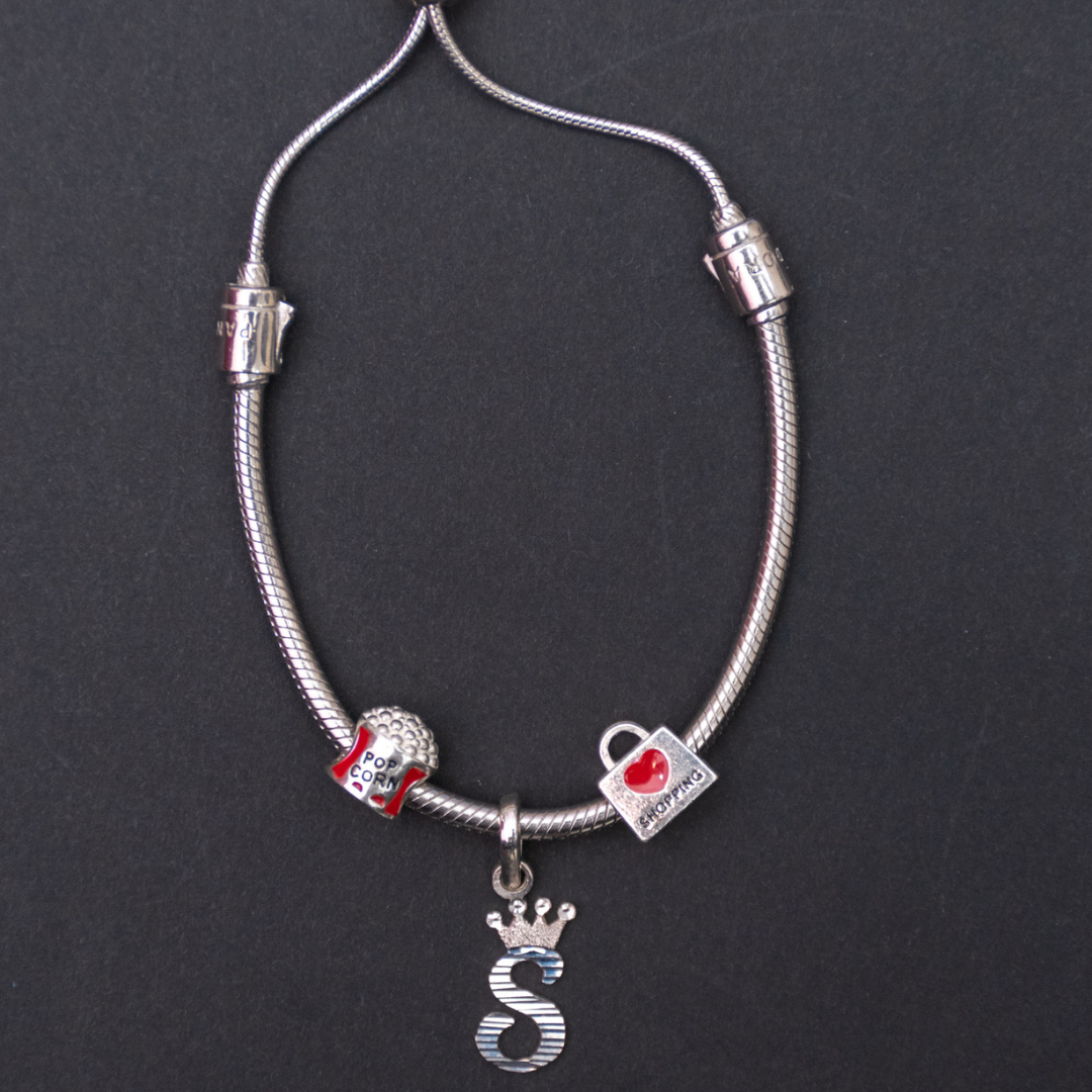 Adjustable Charms Bracelet (Silver)