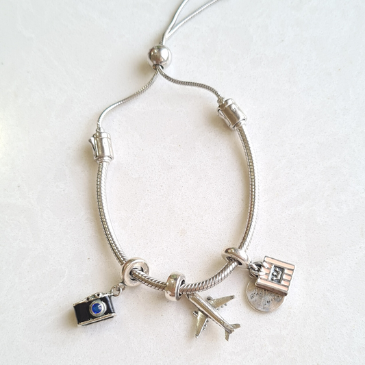 Adjustable Charms Bracelet (Silver)