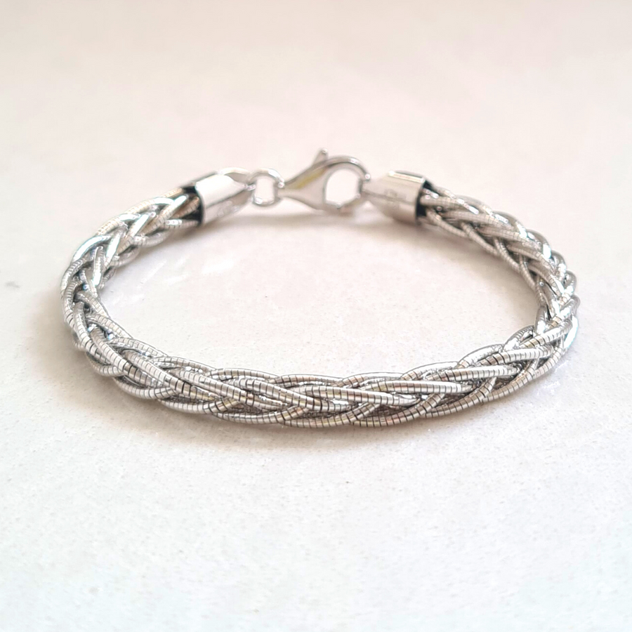 Coil Bracelet (Silver Finish)
