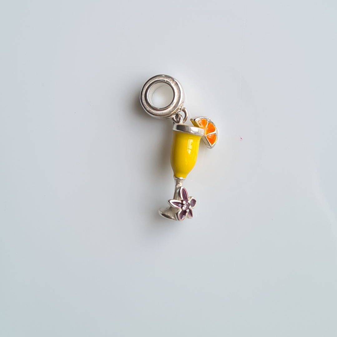 Orange Juice Charm Pendant