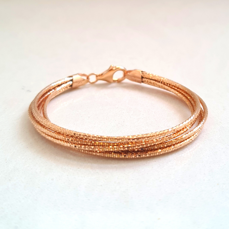 Multi-strands Bracelet - Rose Gold (7 lines)