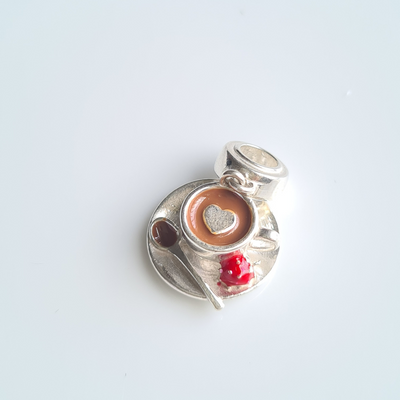 Coffee Cup Charm Pendant