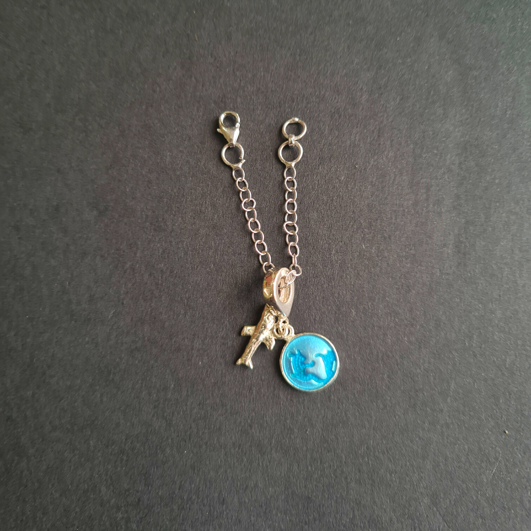 Globe And Airplane Watch Charm