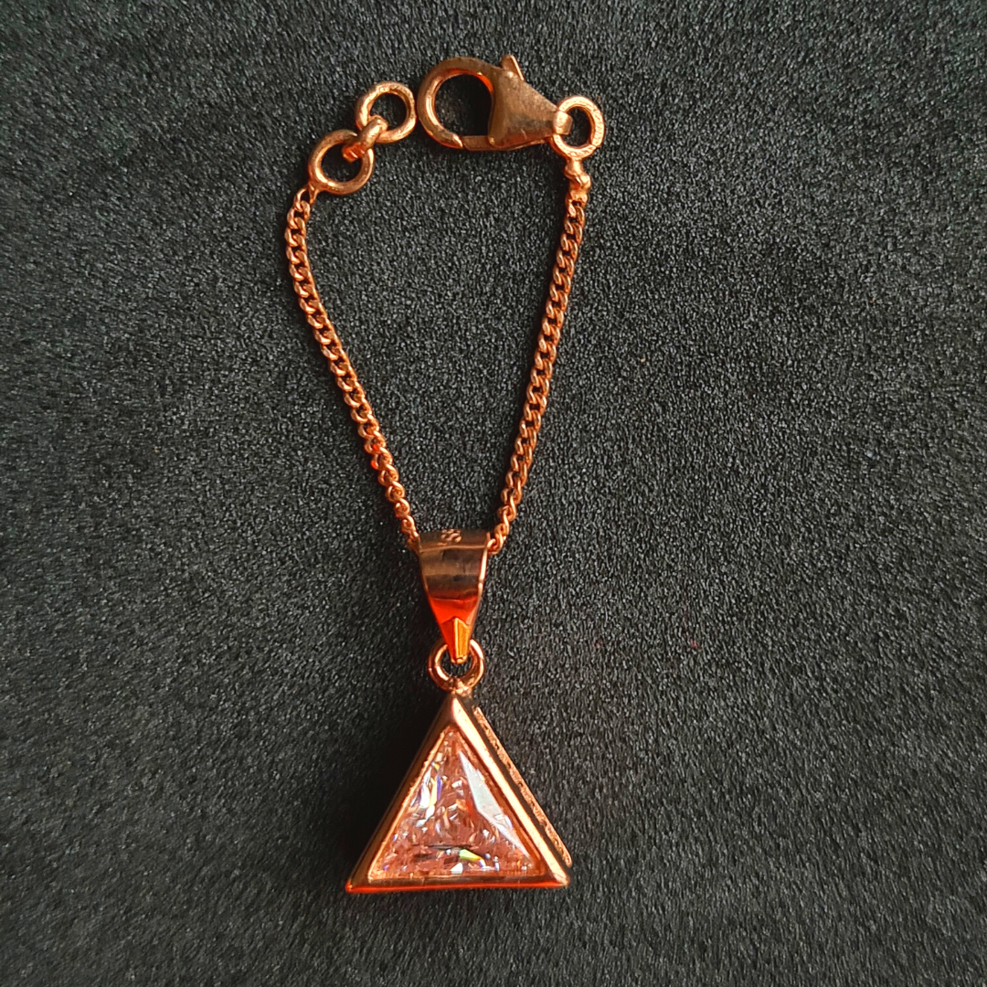 Triangle Solitaire Watch Charm