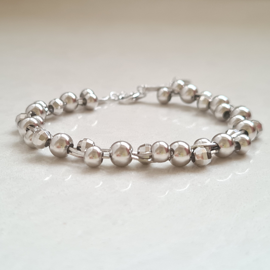 Balls Bracelet Glitter - Silver