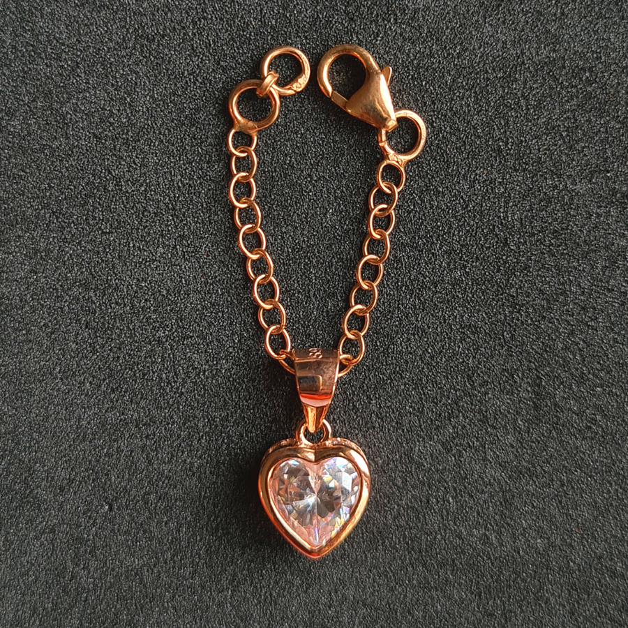 Heart Solitaire Watch Charm