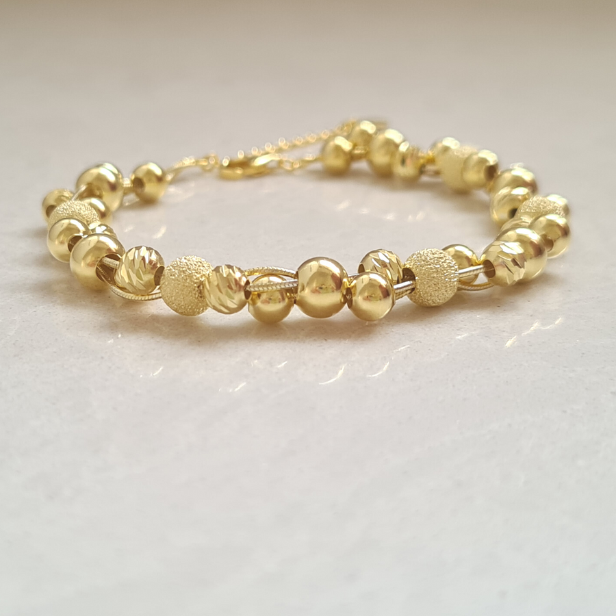 Balls Bracelet Glitter - Gold