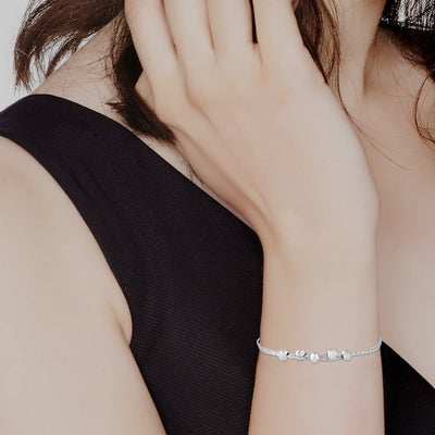 Threaded Scalloped Balls Bracelet