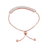Adjustable Baguette Tennis Bracelet with Pull-Chain