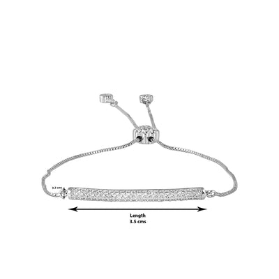 Adjustable Streamline Tennis Bracelet