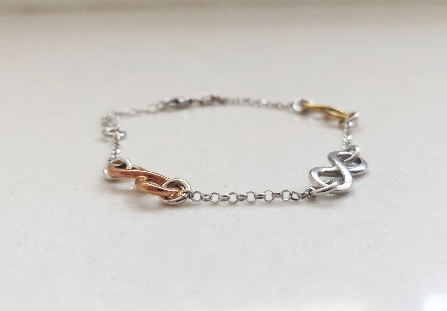 Towards Infinity Bracelet (Tricolour Finish)