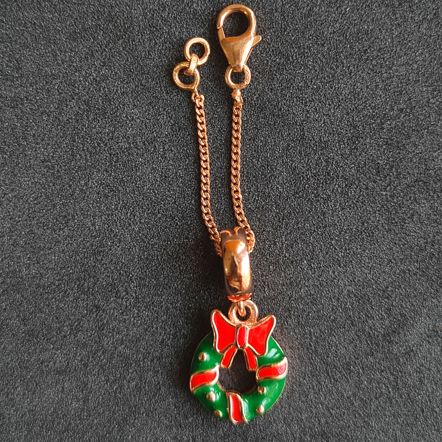 Christmas Wreath Watch Charm