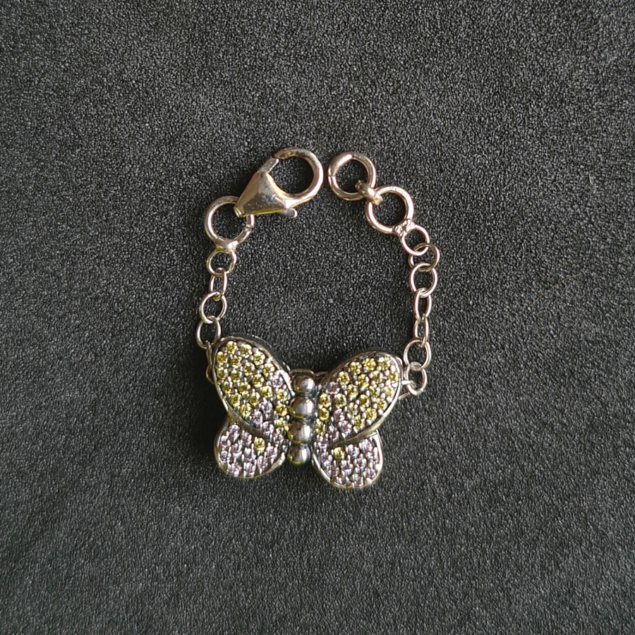 Butterfly Studded Watch Charm