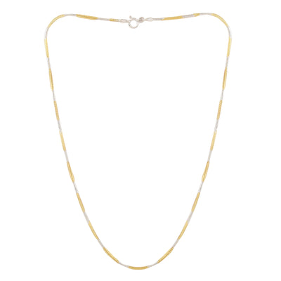 Alternating Gold and Silver Chain