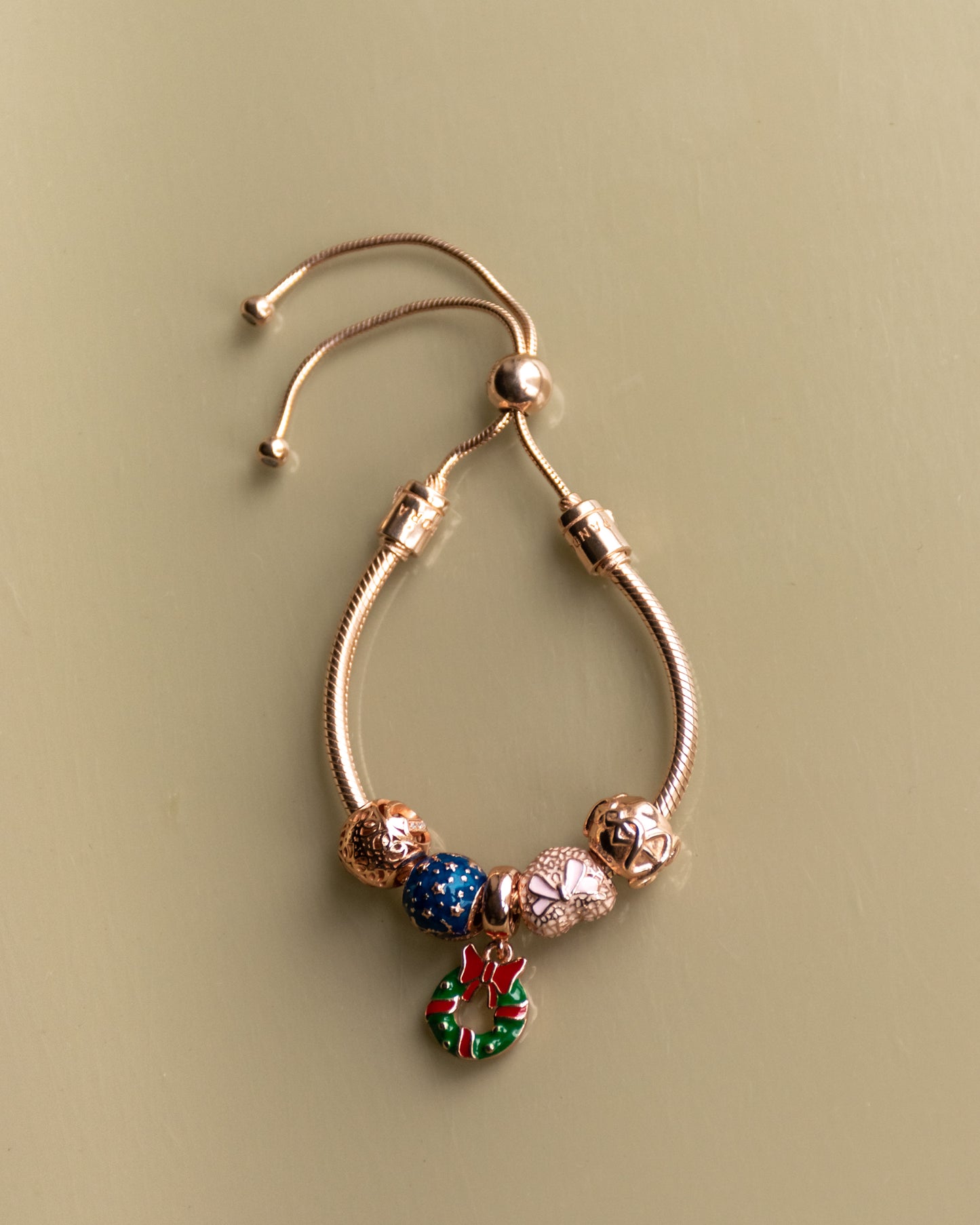 Adjustable Charms Bracelet (Rose Gold)