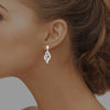 Rhodium Plated Designer Earrings